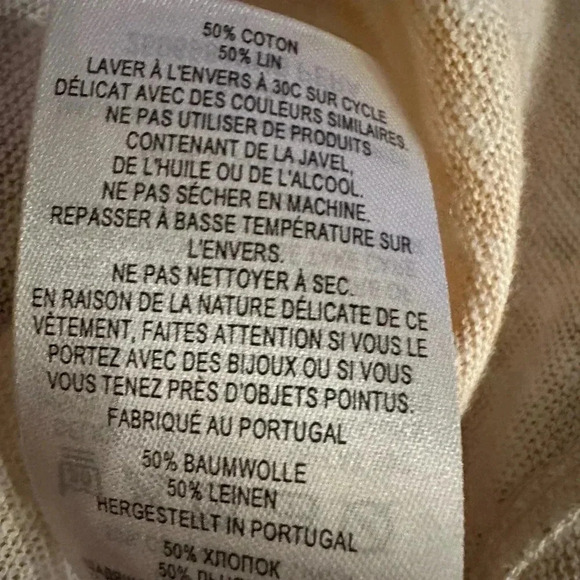 Ted Baker Pera Linen-Blend T-Shirt Women's size 5 - Picture 13 of 13